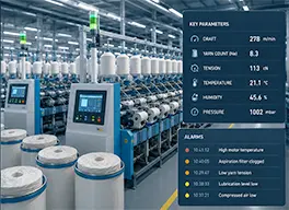 SCADA supervisory system for polypropylene yarn manufacturing: colour consistency, recipe management and quality reporting