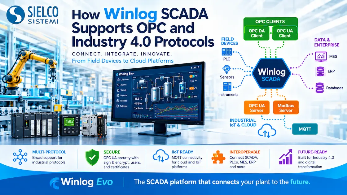 Winlog SCADA and OPC UA: Industrial Communication for Industry 4.0